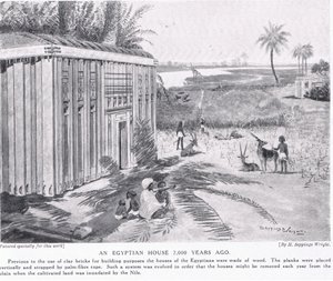 Een Egyptisch huis 7000 jaar geleden